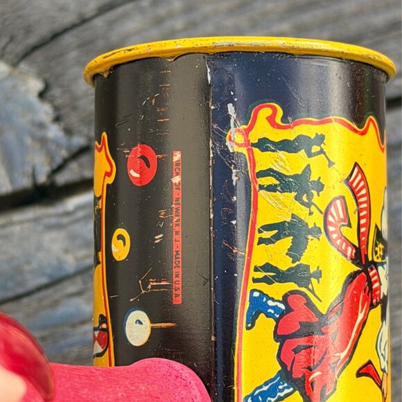 Vintage 1950's Kirchhof Tin Litho "Life of The Party" Noisemaker New Years Eve - Picture 10 of 12